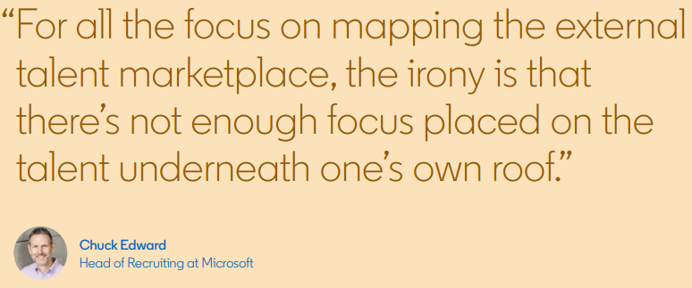 Internal mobility is the irony that needs more focus my employers and human resources managers