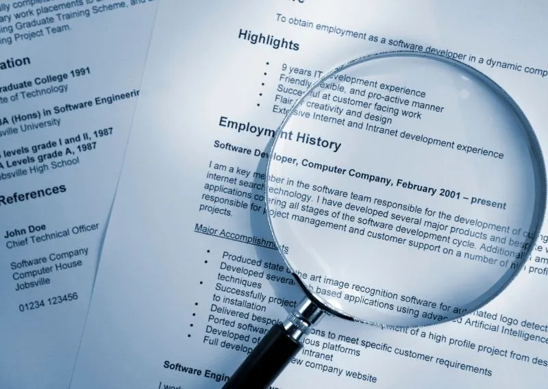 Job applications CV and Resume and CV
