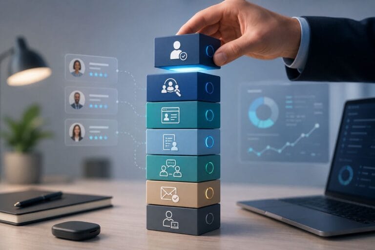 Modular recruitment technology stack blocks